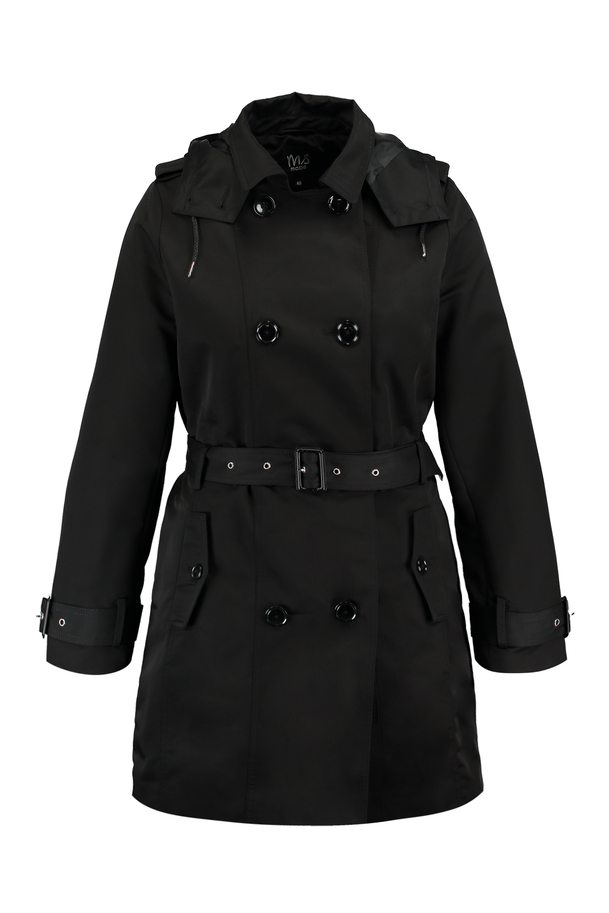 Femmes Trench avec capuche amovible MS Mode
