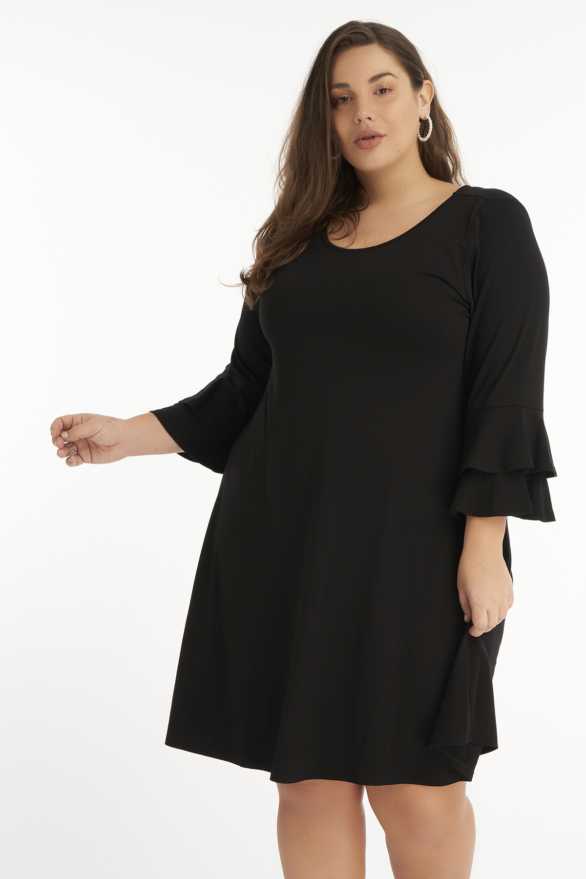 robe manche trompette