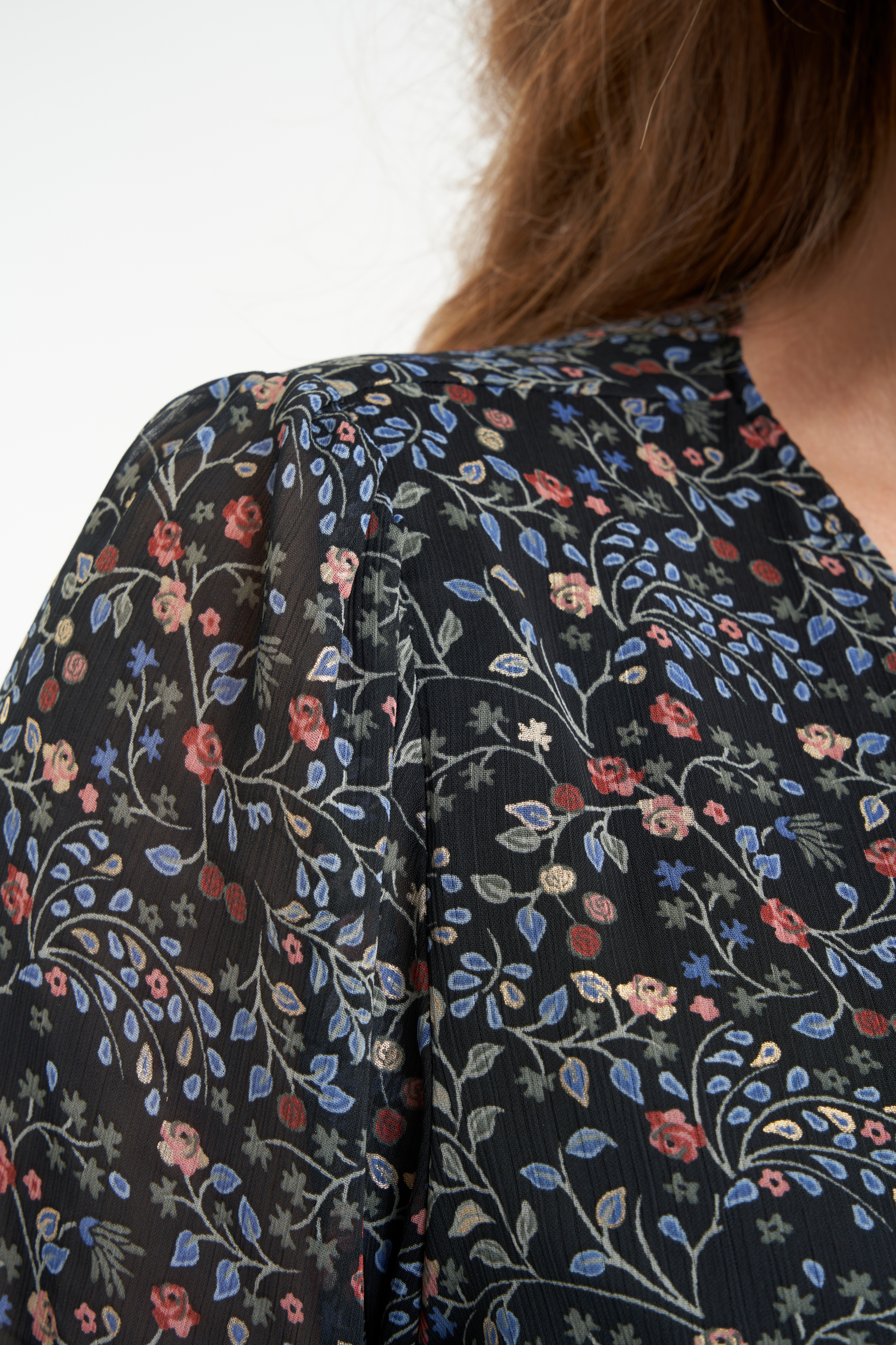 Longue robe portefeuille à imprimé floral image number 5