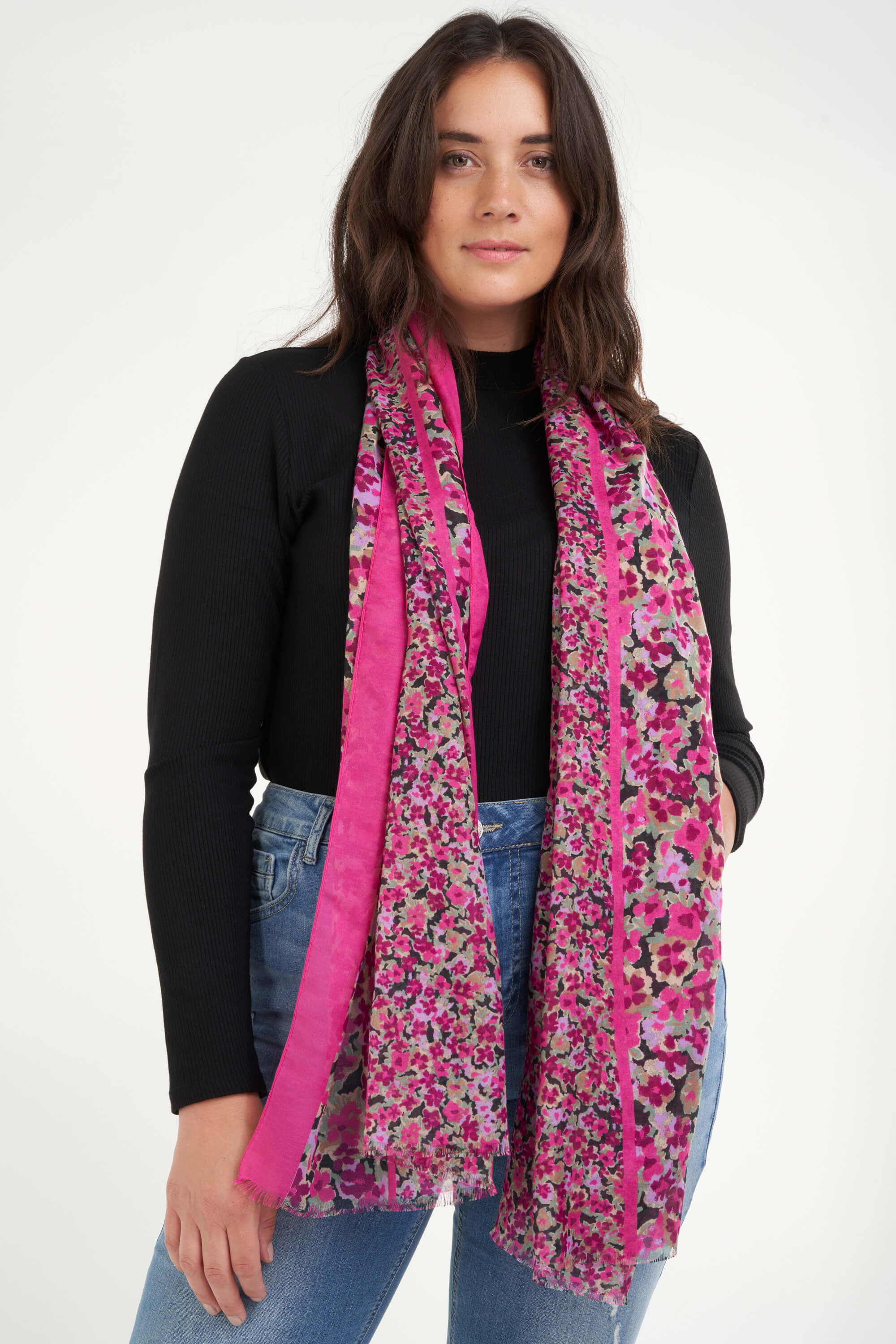 Écharpe Femme Imprimé Tête De Mort Et Roses - Châle Chaud En Polyester Doux, Taille Unique - 7