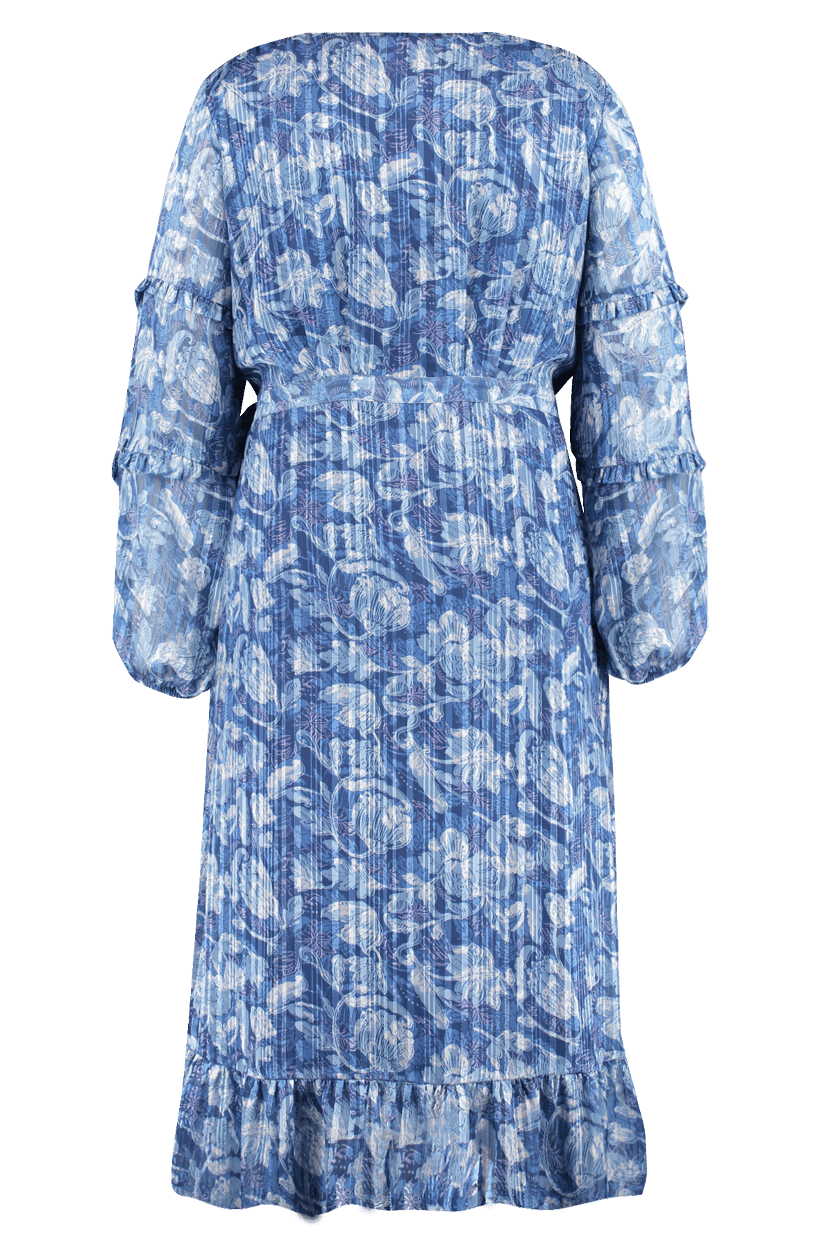 Longue robe portefeuille à imprimé image number 3